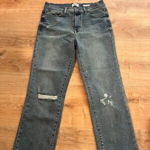 Kensie The Slim Straight Cut Dark Wash Denim Jeans Size 4/27